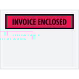 4 1/2 x 6" Red "Invoice Enclosed" Envelopes