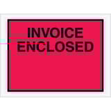 4 1/2 x 6" Red "Invoice Enclosed" Envelopes