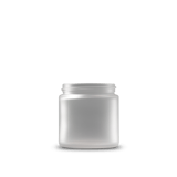 4 oz Clear Frosted Glass Straight-Sided Round Jar 58-400 Neck Finish