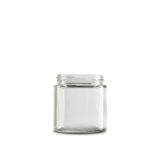 4 oz Clear Glass Straight-Sided Round Jar 58-400 Neck Finish