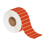 4 x 1" Red Direct Thermal Labels