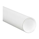 4 x 18" White Tubes with Caps