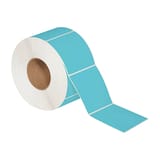4 x 4" Blue Direct Thermal Labels