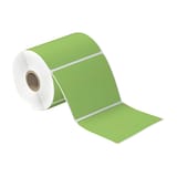 4 x 4" Green Desktop Direct Thermal Label