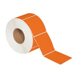 4 x 4" Orange Thermal Transfer Labels