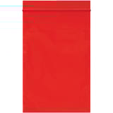 4 x 6" - 2 Mil Red Reclosable Poly Bags