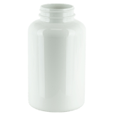 400cc White PET Plastic Packer Bottle 45-400 (180/Case)