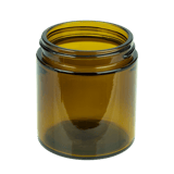 4oz Amber Glass Straight Sided Jar 58-400 (135/Case)