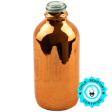 4oz Rose Gold Glass Boston Round 22-400 - (128/case)