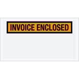 5 1/2 x 10" Orange "Invoice Enclosed" Envelopes