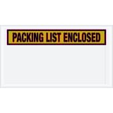 5 1/2 x 10" Orange "Packing List Enclosed" Envelopes