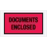 5 1/2 x 10" Red "Documents Enclosed" Envelopes