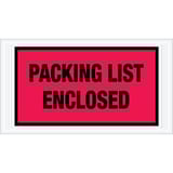 5 1/2 x 10" Red "Packing List Enclosed" Envelopes