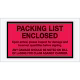 5 1/2 x 10" Red "Packing List Enclosed" Envelopes