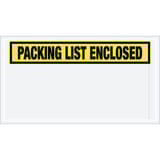 5 1/2 x 10" Yellow "Packing List Enclosed" Envelopes
