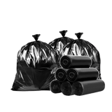 50 Gallon Black Trash Bags, 0.72 Mil, 43" × 47"- (150/Case)