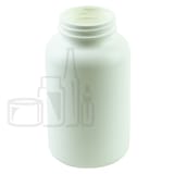500cc White HDPE Plastic Packer Bottle 53-400 (196/Case)