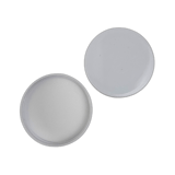 53-400 White Smooth Skirt PP Plastic Lid with Foam Liner - (200/Case)