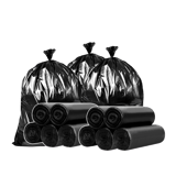 55-60 Gallon Black Trash Bags, 1.4 Mil, 38" × 58"- (100/Case)