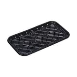 #5S Black PET Plastic Meat Tray, 10 1/4" × 5 5/16" × 9/16" - (250/Case)