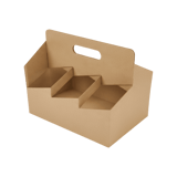 6-Cup 12-32 oz Drink Carrier with Handle​ - (100/Case)