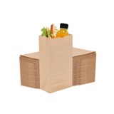 6 lb Kraft Paper Bags 6" x 3.6" x 11.1" - (1000/Case)