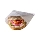 6" x 3/4" x 6 1/2" White Paper Sandwich Bag, Grease-Resistant​ - (6000/Case) 508