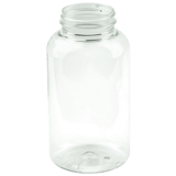 625cc Clear PET Plastic Packer Bottle 53-400 (122/Case)