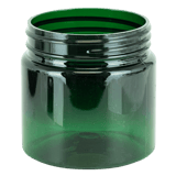 6oz PET Plastic Single Wall Jar 63-400 Green(384/case)