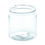 6oz PET Plastic Single Wall Jar 70-400 Clear (448/case)