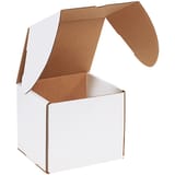 7 1/8 x 6 5/8 x 6 1/2" White Outside Tuck Mailers