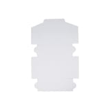 7" × 7" × 4" White Cake / Bakery Box, 1-Piece, Lock Corner - (250/Case) 6701