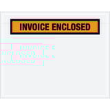 7 x 5 1/2" Orange "Invoice Enclosed" Envelopes