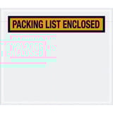 7 x 6" Orange "Packing List Enclosed" Envelopes