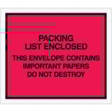 7 x 6" Red "Important Papers Enclosed" Envelopes