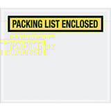 7 x 6" Yellow "Packing List Enclosed" Envelopes