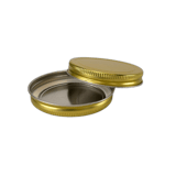 70-400 Gold Metal Lid with Plastisol Liner - (50/Case)