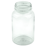 750cc Clear PET Plastic Packer Bottle 53-400 (102/Case)