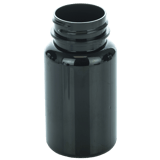 75cc Dark Amber PET Plastic Packer Bottle 38-400(600/case)