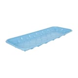 #7H Blue PET Plastic Meat Tray, 14 5/8" × 5 11/16" × 13/16" - (250/Case)
