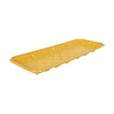 #7H Yellow PET Plastic Meat Tray, 14 5/8" × 5 11/16" × 13/16" - (250/Case)