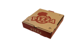 8" Printed Kraft Corrugated Pizza Boxes - (50/Case)