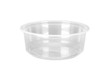 8 oz. Clear Plastic Round Deli Containers - (500/Case)