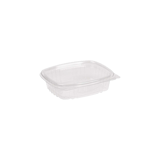 8 oz. Clear PET Hinged Deli Containers - (200/Case)