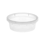 8 oz Translucent Deli Container with Lid - (240/Case)