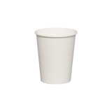 8 oz. White Paper Hot Cup - (1000/Case)