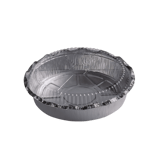 8" Round Foil Take-Out Pan with clear Lid