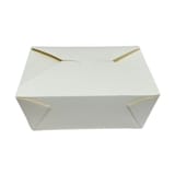 80 oz. White Paper Take-Out Box​, #3 - (160/Case)