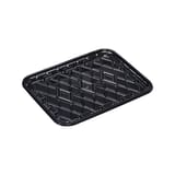 #8S Black PET Plastic Meat Tray, 10" × 8" × 9/16" - (250/Case)