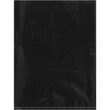 9 x 12" - 2 Mil Black Flat Poly Bags (100 Pack)